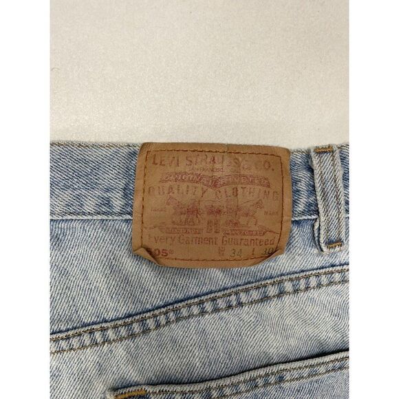 VINTAGE Levi's 505 Denim Jeans Men Size 32 X 29 Blue Tag Size 34 x 30 - Picture 6 of 9